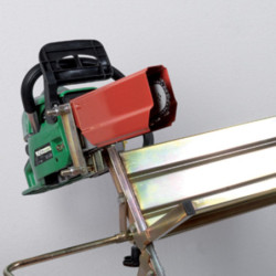 Chevalet de sciage avec support pour tronçonneuse pour bûche max. 450 mm