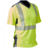 T-shirt haute visibilité manches courtes PBV 100% polyester recyclé jaune et bleu marine