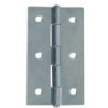 Charnière rectangulaire acier zingué blanc ép.1mm dimensions 80x45mm