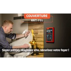 Couverture anti-feu 120 x 120 cm