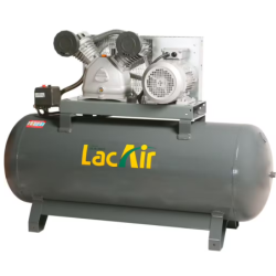 Compreseur TwinAir 40/270 T 270 litres Byclindre en V triphasé - Fonte - 40 V - Monoétagé