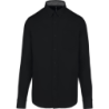 Chemise coton noire manches longues Nevada