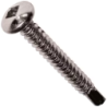 Vis autoperceuse tête cylindrique empreinte carrée inox A2