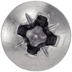 Vis pour bois aggloméré tête cylindrique Pozidrive inox A2