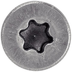 Vis pour bois aggloméré tête fraisée six lobes inox A2