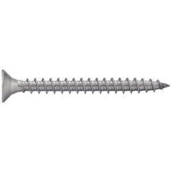 Vis pour aggloméré tête fraisée empreinte pozidriv filetage partiel Inox A4
