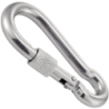 Mousqueton avec vis de sécurité inox A4