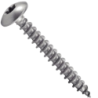 Vis à bois tête cylindrique large six lobes inox A2 pour penture