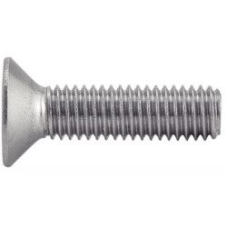 Vis à métaux tête fraisée six pans creux Inox A2 DIN 7991 ISO 10642