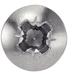 Vis à métaux tête cylindrique bombée PZ Inox A2 DIN 7985 ISO 7045