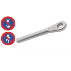 Embout à sertir à oeil inox A4 pour câble