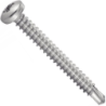 Vis autoperceuse tête cylindrique PZ inox A2 DIN 7504 M pour aluminium