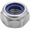 Écrou hexagonal indesserrable bague nylon inox A4 DIN 985