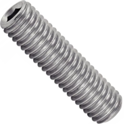 Vis sans tête six pans creux bout plat Inox A2 DIN 913 ISO 4026