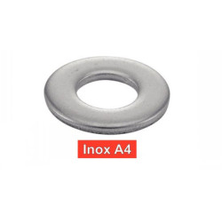 Rondelle plate moyenne type M inox A4 NFE 25513-25514