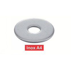 Rondelle découpée LL Inox A4 NFE 23-513