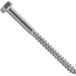 Vis à bois tête hexagonale tirefond inox A2 DIN 571
