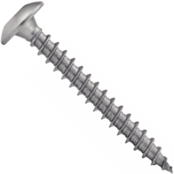 Vis à bois tête cylindrique large six lobes inox A2 pour penture