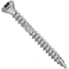 Vis pour terrasse tête fraisée réduite six lobes double filet inox A4