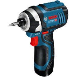 Visseuse à chocs Bosch GDR 12V-105 en L-BOXX avec 2 batteries et chargeur