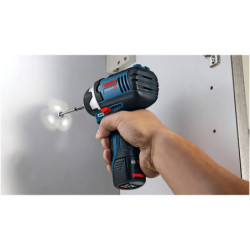 Visseuse à chocs Bosch GDR 12V-105 en L-BOXX avec 2 batteries et chargeur