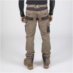 Pantalon de travail North Ways Adam brun et anthracite avec emplacements genouillères
