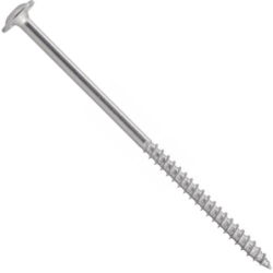 Vis bois charpente tête plate large Torx inox A2