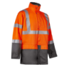 Veste de pluie haute visibilité orange fluo Bandit North Ways 100% PU