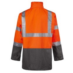 Veste de pluie haute visibilité orange fluo Bandit 100% PU