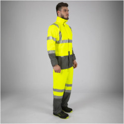 Veste de pluie haute visibilité jaune fluo Bandit North Ways 100% PU
