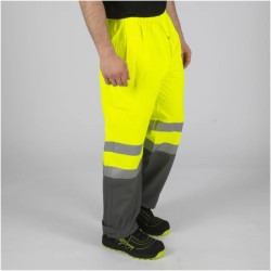 Pantalon de pluie haute visibilité jaune fluo Griffis North Ways