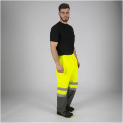 Pantalon de pluie haute visibilité jaune fluo Griffis North Ways
