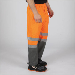 Pantalon de pluie haute visibilité orange fluo Griffis North Ways