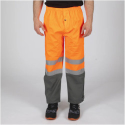 Pantalon de pluie haute visibilité orange fluo Griffis North Ways