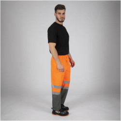 Pantalon de pluie haute visibilité orange fluo Griffis North Ways