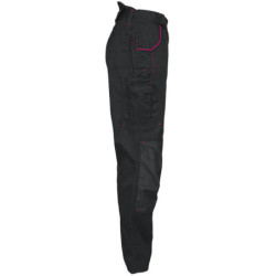 Pantalon de travail pour femme EDEN multipohes noir