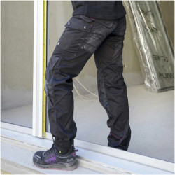 Pantalon de travail pour femme EDEN multipohes noir