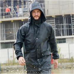 Veste de pluie Tuna vert olive 50% PU 50% PVC