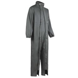 Combinaison de pluie unisexe ORK Nine Worths avec capuche et double fermeture vert olive