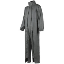 Combinaison de pluie unisexe ORK Nine Worths avec capuche et double fermeture vert olive