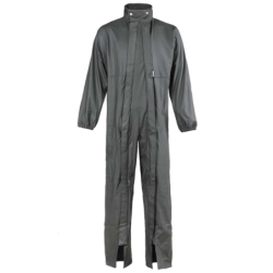 Combinaison de pluie unisexe ORK Nine Worths avec capuche et double fermeture vert olive