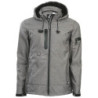 Veste Softshell imperméable à capuche Flores gris chiné
