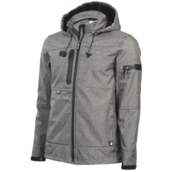Veste Softshell imperméable à capuche Flores North Ways gris chiné