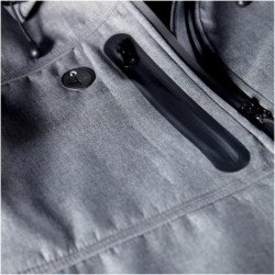 Veste Softshell imperméable à capuche Flores gris chiné