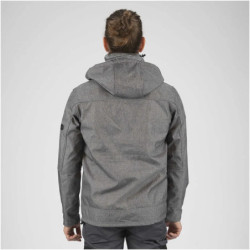 Veste Softshell imperméable à capuche Flores North Ways gris chiné