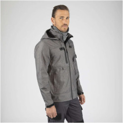 Veste Softshell imperméable à capuche Flores North Ways gris chiné
