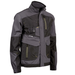 Veste Fournier déperlante 6 poches gris et noir 1201
