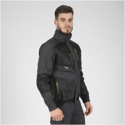 Veste Fournier déperlante 6 poches gris et noir North Ways 1201