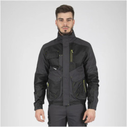 Veste Fournier déperlante 6 poches gris et noir 1201