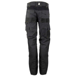 Pantalon de travail Adam gris et noir avec emplacements genouillères